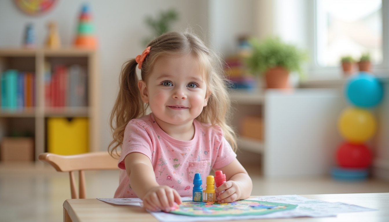 Copii fericiți jucându-se într-o grădiniță modernă, simbolizând Gradinita Ariel Ploiesti